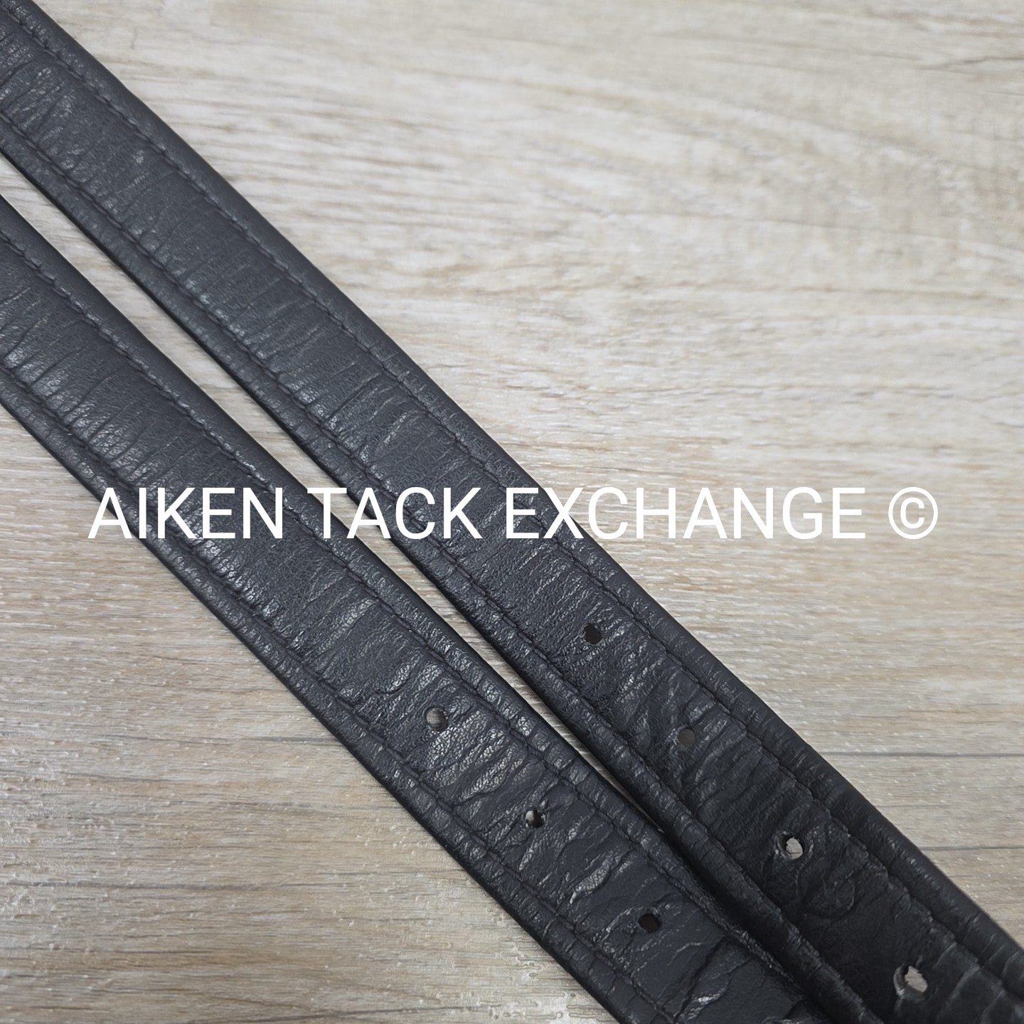 English Stirrup Leathers, Black, 58"