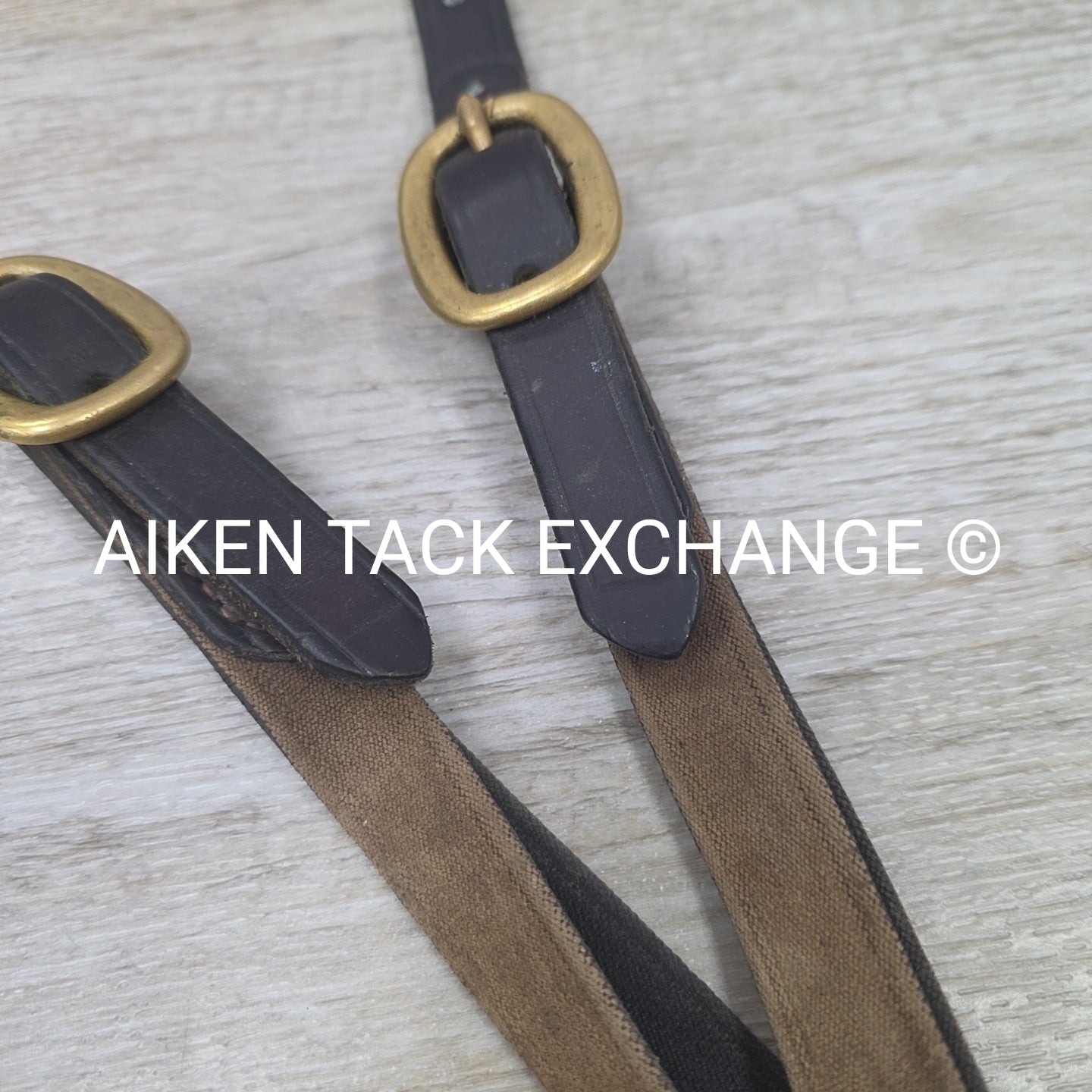 BARGAIN BUNDLE: Nunn Finer Elastic Breastplate & ExionPro Rubber Reins, Brown, S