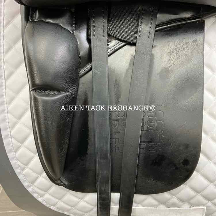**SOLD** 2013 Stubben D Genesis Dressage Saddle, 18" Seat with Biomex, 31 cm Tree - MW/W, Wool Flocked Panels