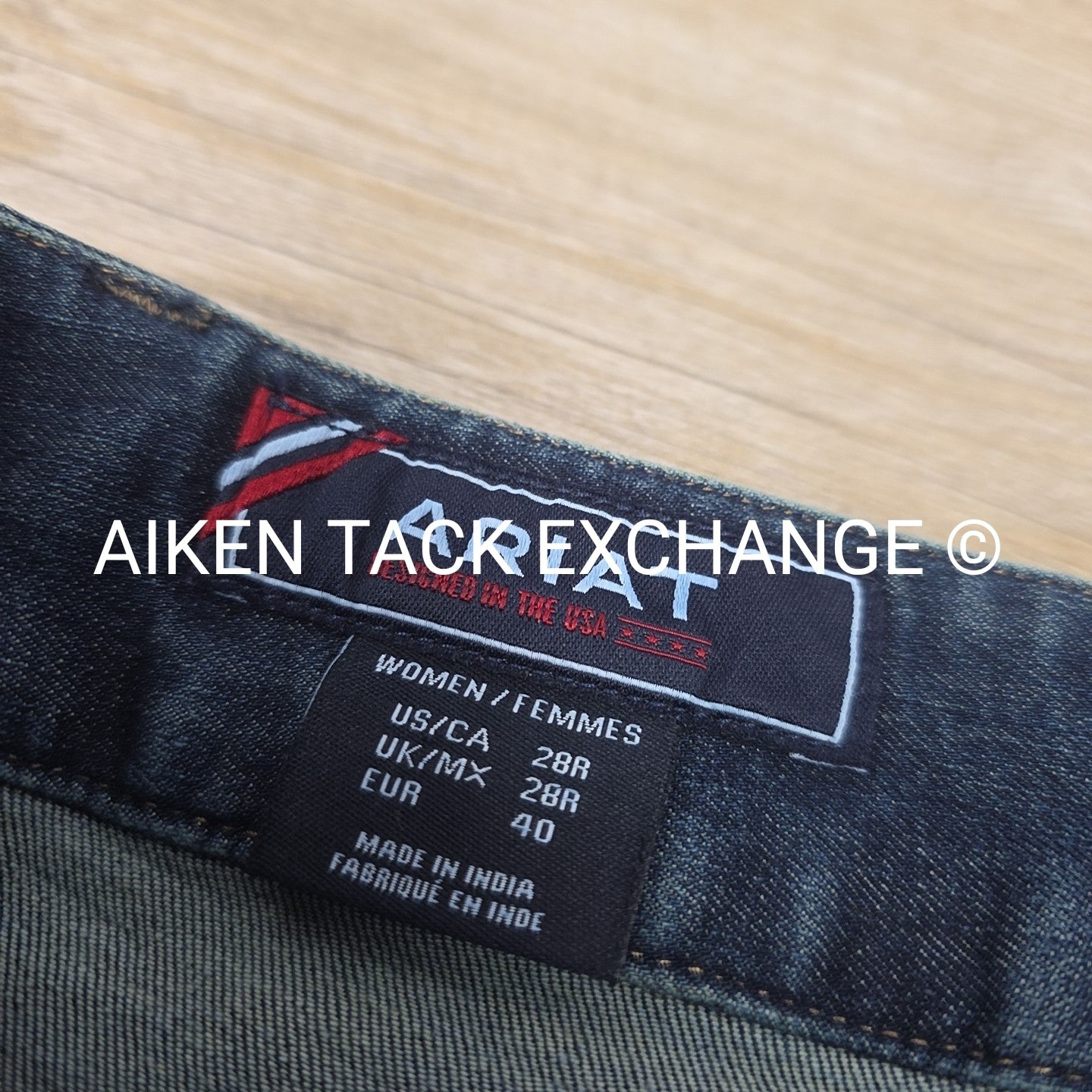 Ariat Halo Silicone Grip Full Seat Denim Breeches, Women's 28R