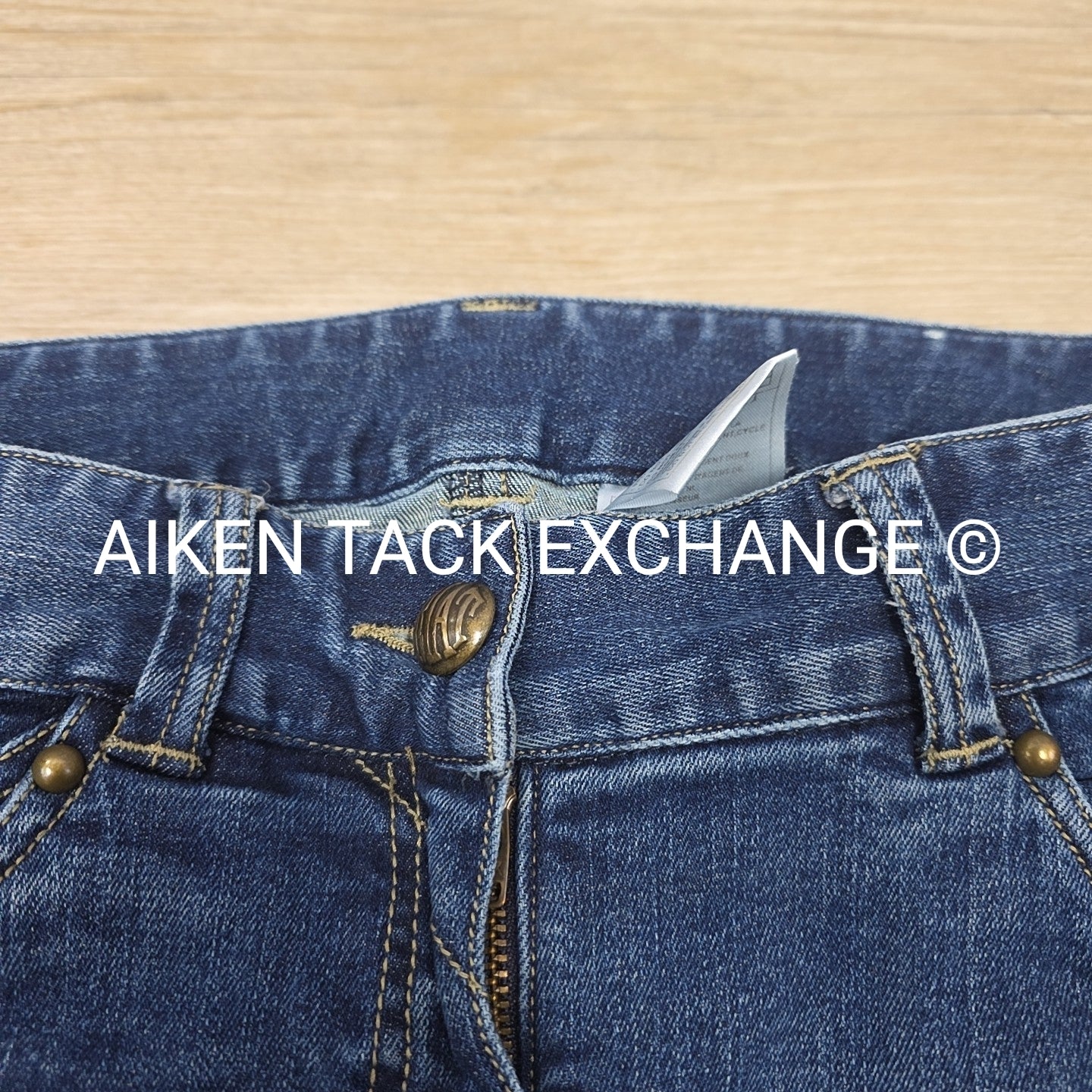 Ariat Denim Knee Patch Breeches, Size 26 R