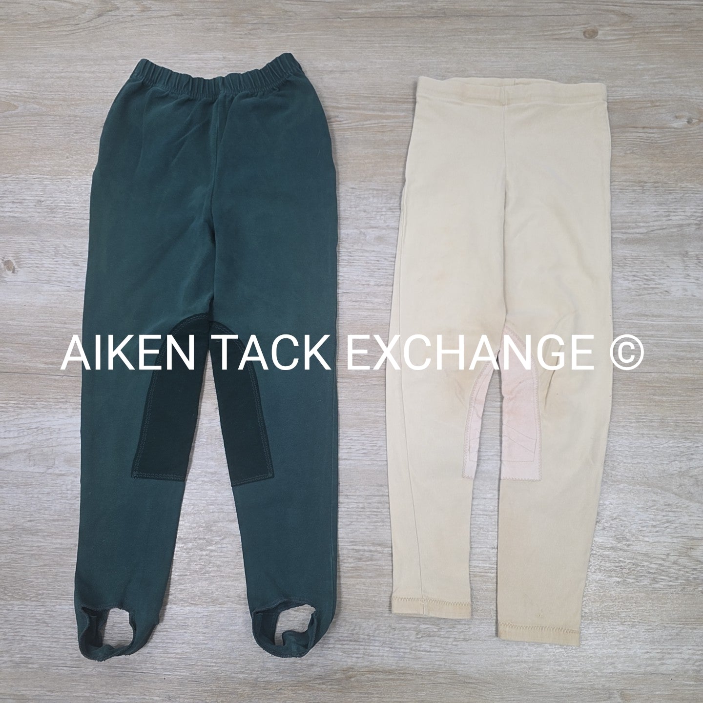 BARGAIN BUNDLE: 2 Pairs Pull On Riding Tights, Youth Medium