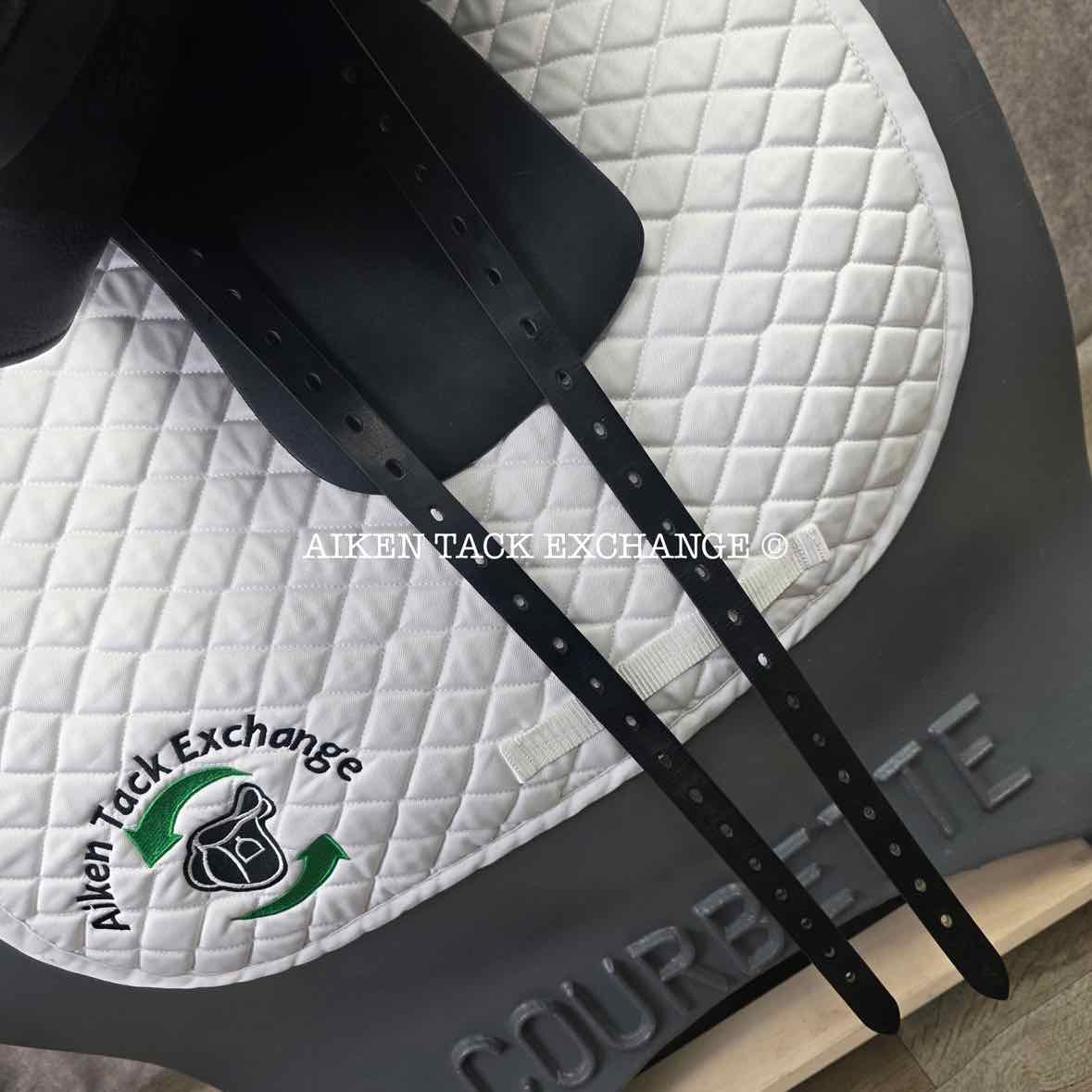 2018 County Inspiration Dressage Saddle, 17.5" Seat, Medium Narrow Tree, Wool Flocked Panels