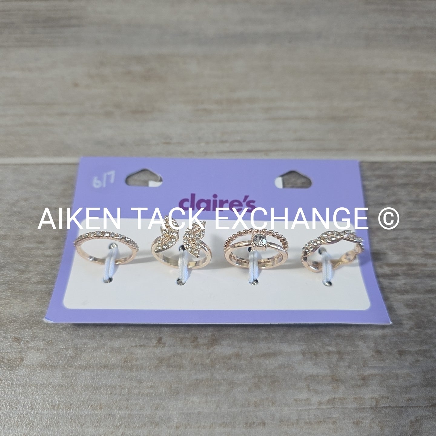 Claire's Ring Set (4) - Size 6/7