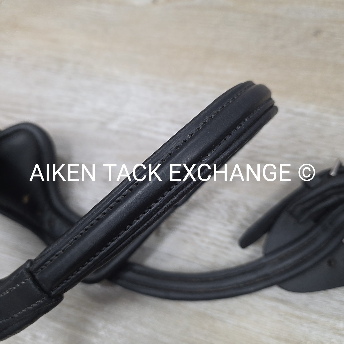 Stubben Freedom Bridle with Leather Grip Reins, Black, Size Full