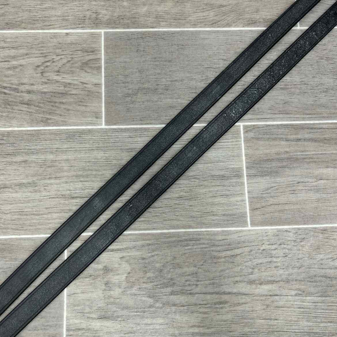 Ovaton Half Hole Stirrup Leathers, Black, 57", Brand New