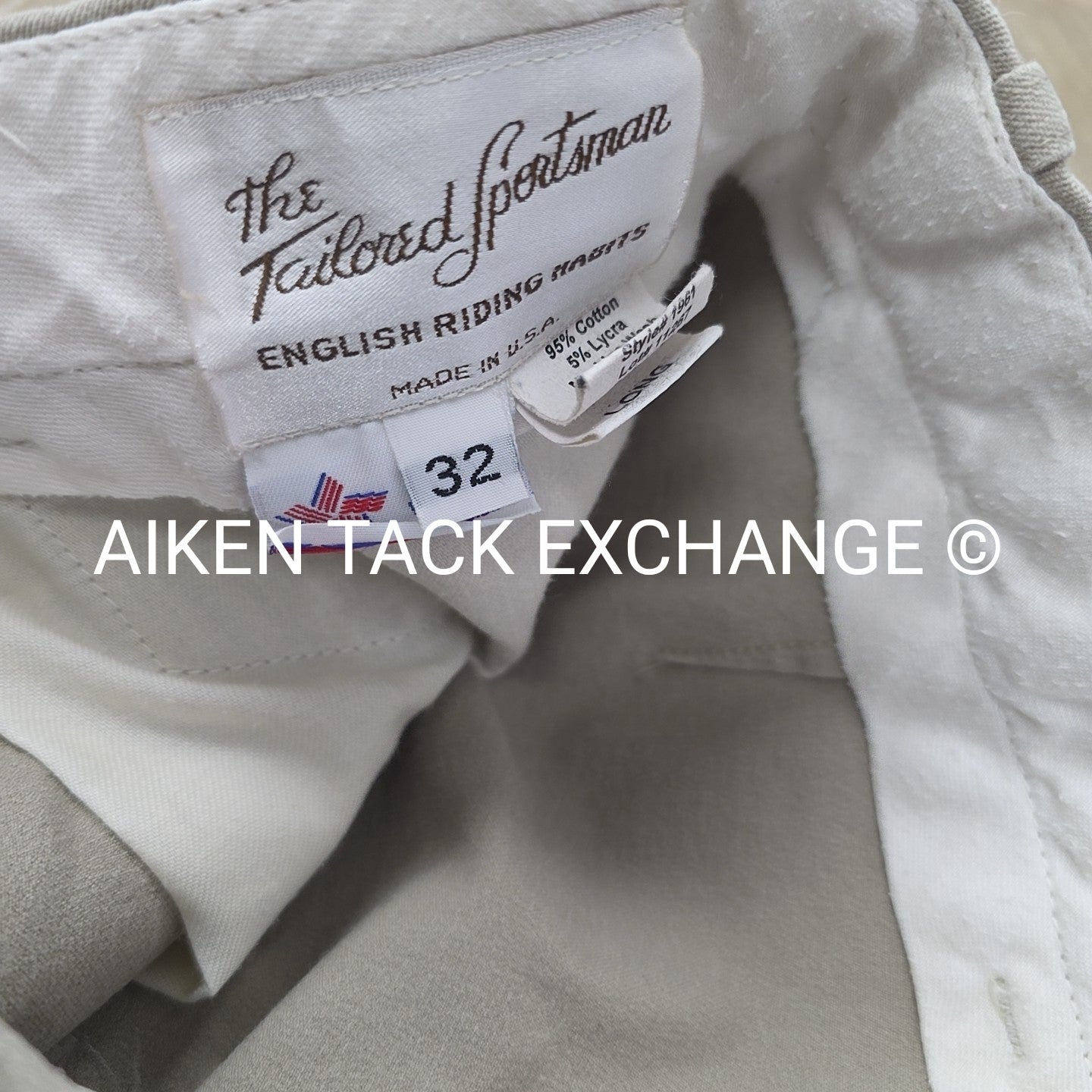 BARGAIN BUNDLE: 2 Tailored Sportsman Side Zip Knee Patch Breeches Size 32R & 32L