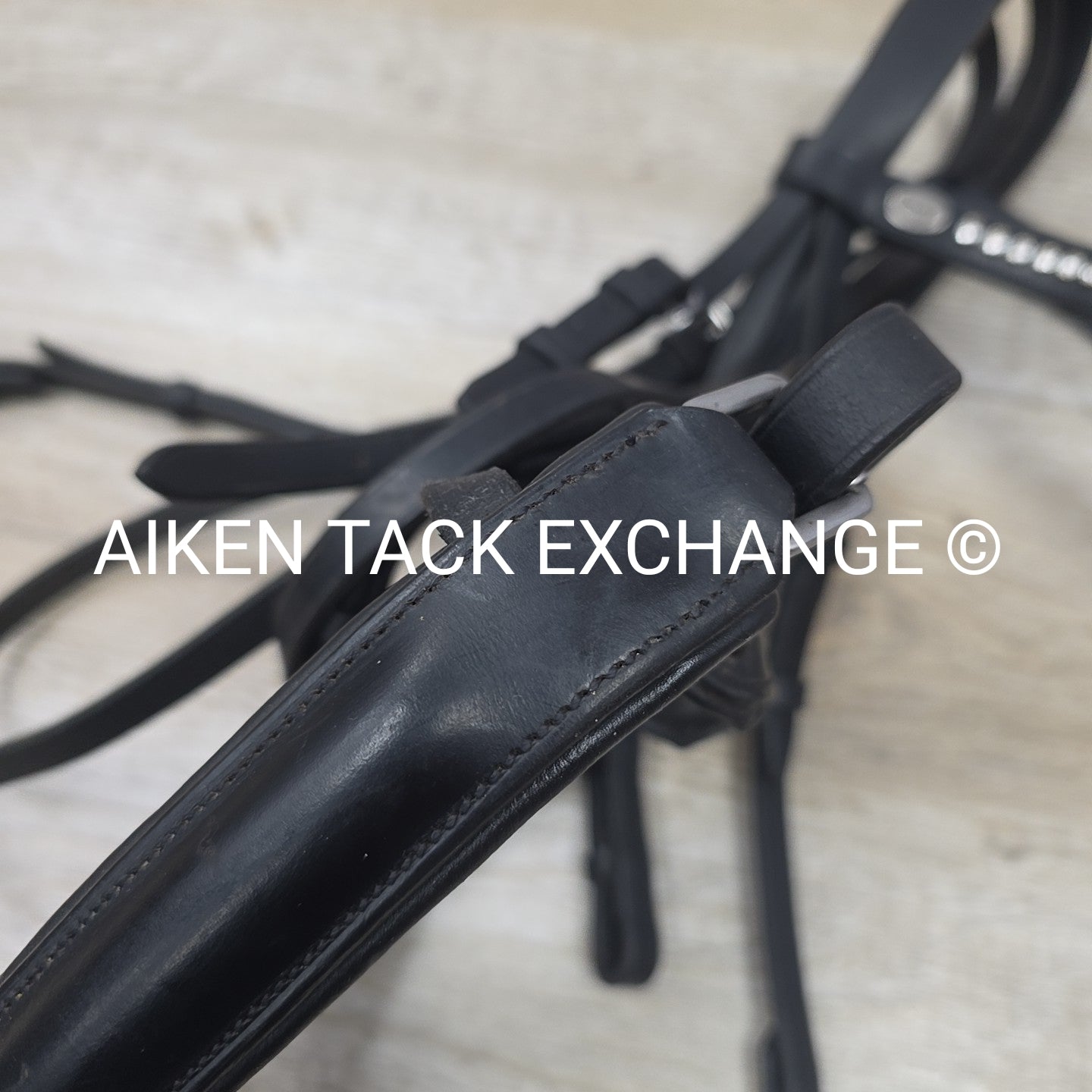 BARGAIN BUNDLE: Mis Matched Weymouth Double Bridle with Both Reins, Black, Size