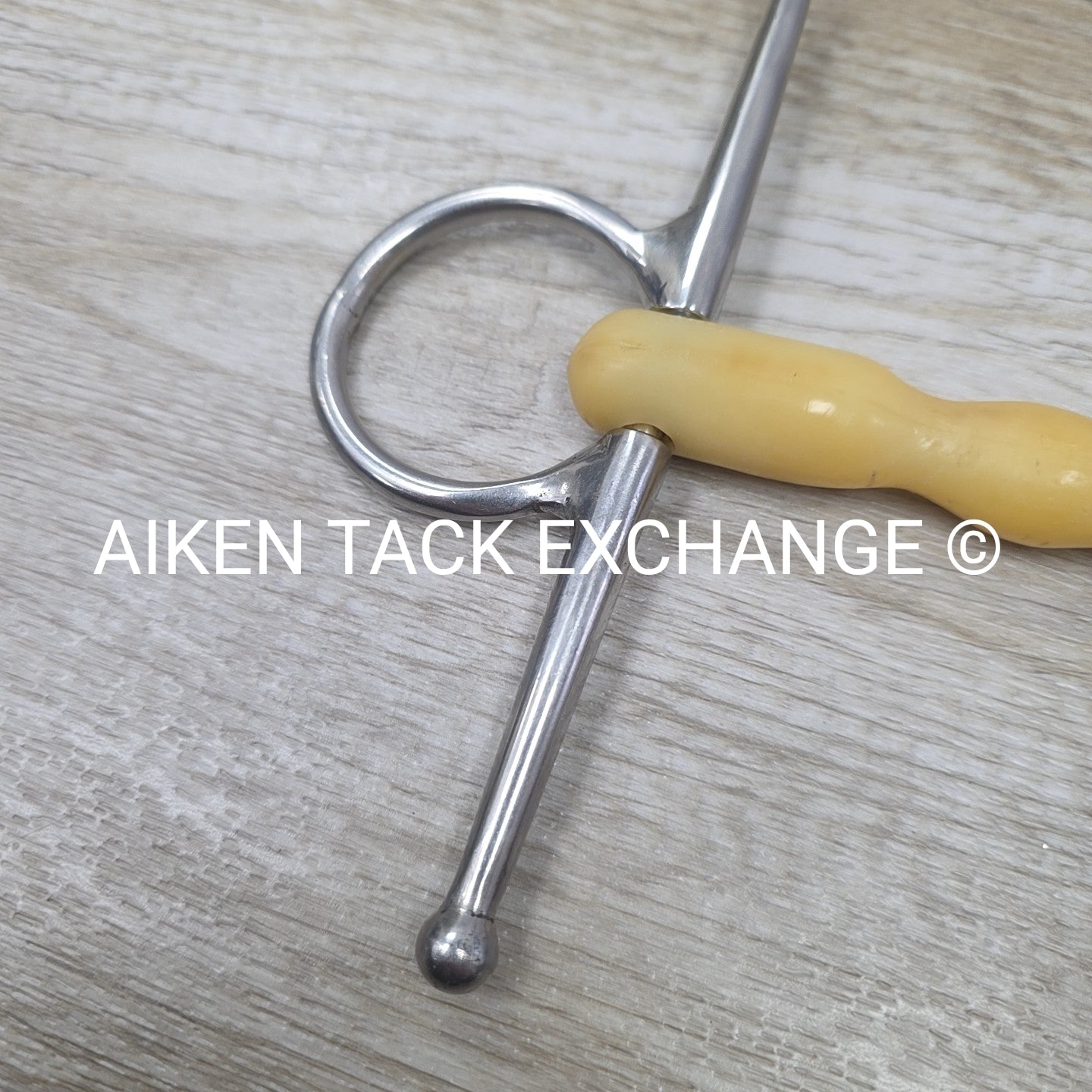 Happy Mouth Shaped Mullen Mouth Full Cheek Bit 5" (Has Chew Marks)