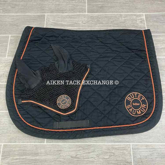 Butet All Purpose Saddle Pad with Matching Ear Bonnet