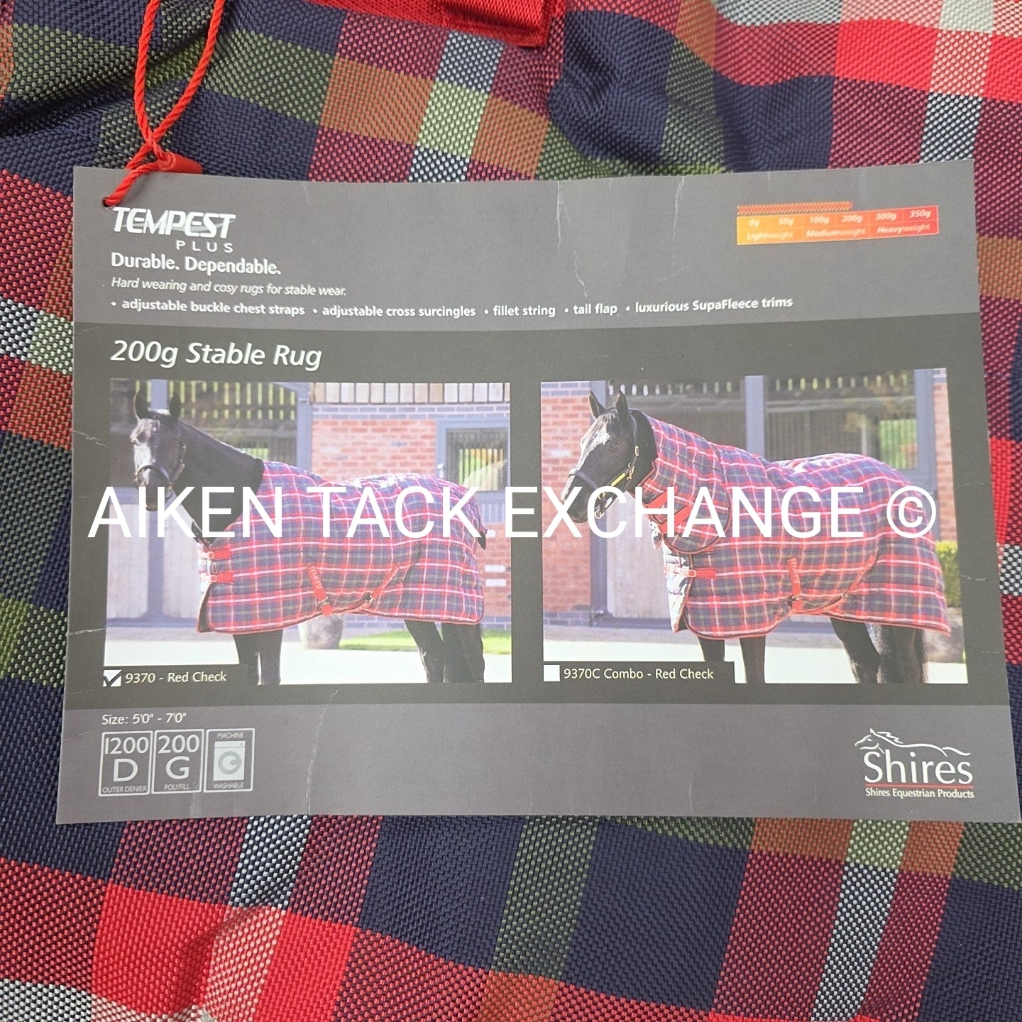 Shires Tempest Plus 200 G Stable Blanket, 78"