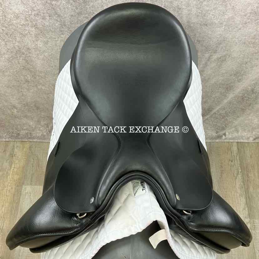 **SOLD** 2014 Custom Saddlery Signature Steffen's Advantage Monoflap Dressage Saddle, 17.5" Seat, Adjustable Tree, Wool Flocked Panels