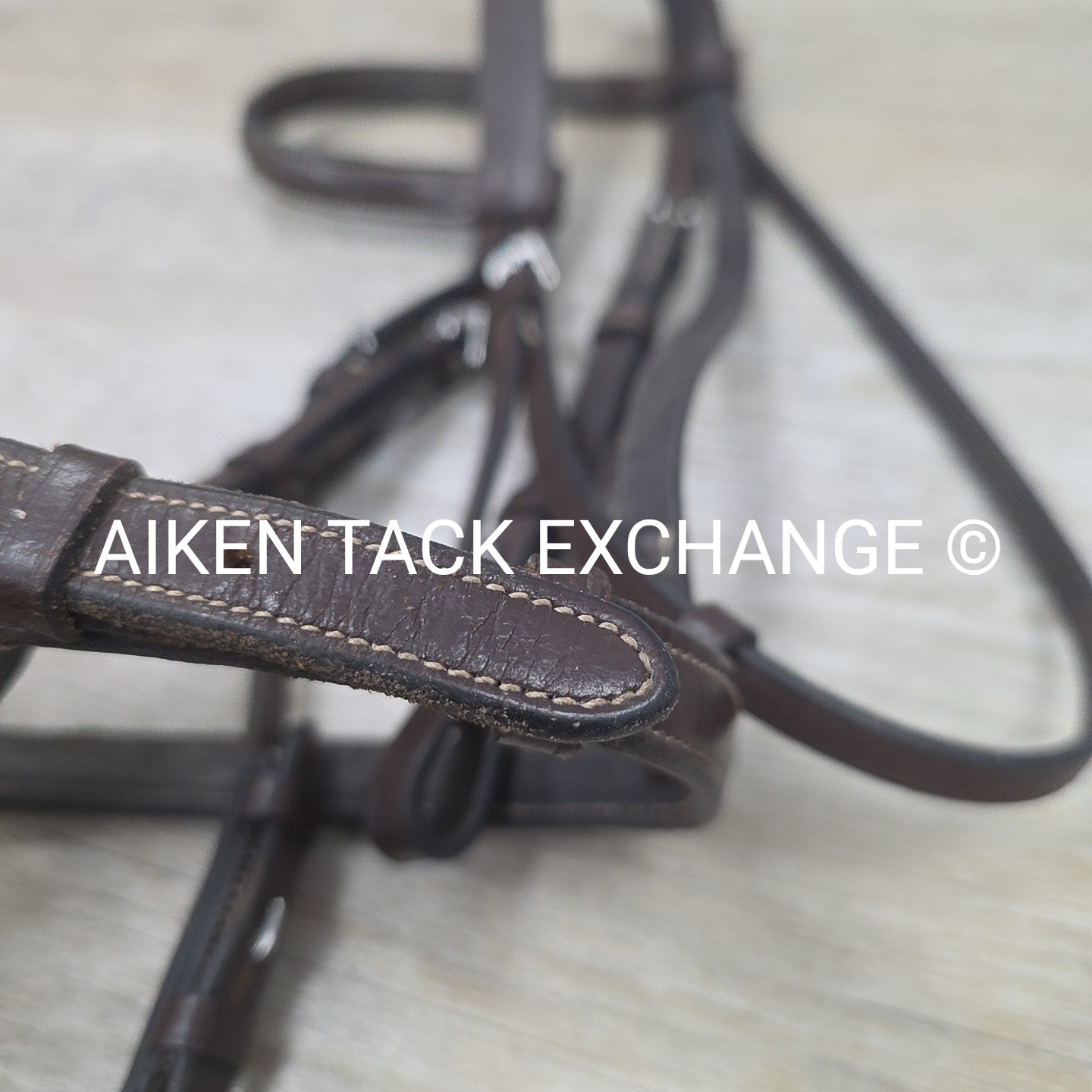 Fancy Stitched Bridle with Matching Laced Reins, Brown, Size Pony