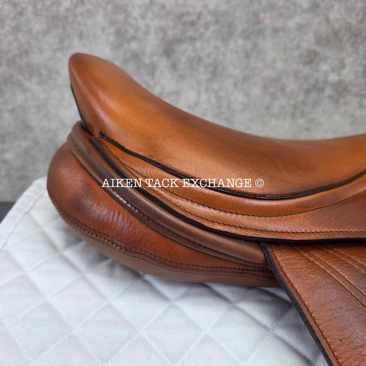 2012 Bliss of London Liberty Jump Saddle, 17" Seat, Medium Wide Tree, Wool Flocked Panels