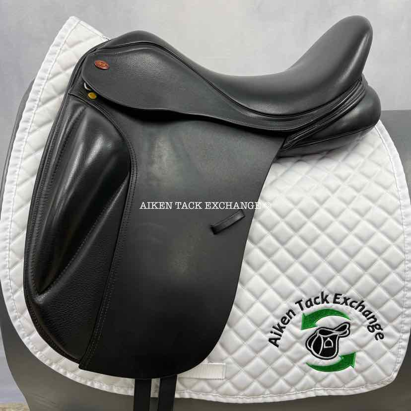 Kent & Masters MDM S-Series Standard Wither Moveable Block Dressage Saddle, 17.5" Seat, Adjustable Tree - Changeable Gullet, Wool Flocked Panels