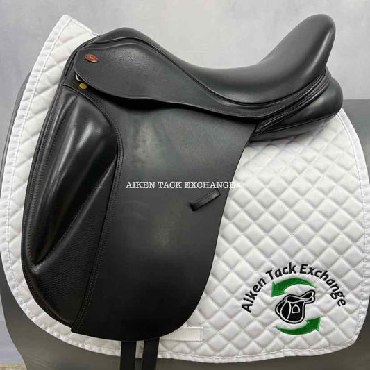 Kent & Masters MDM S-Series Standard Wither Moveable Block Dressage Saddle, 17.5" Seat, Adjustable Tree - Changeable Gullet, Wool Flocked Panels