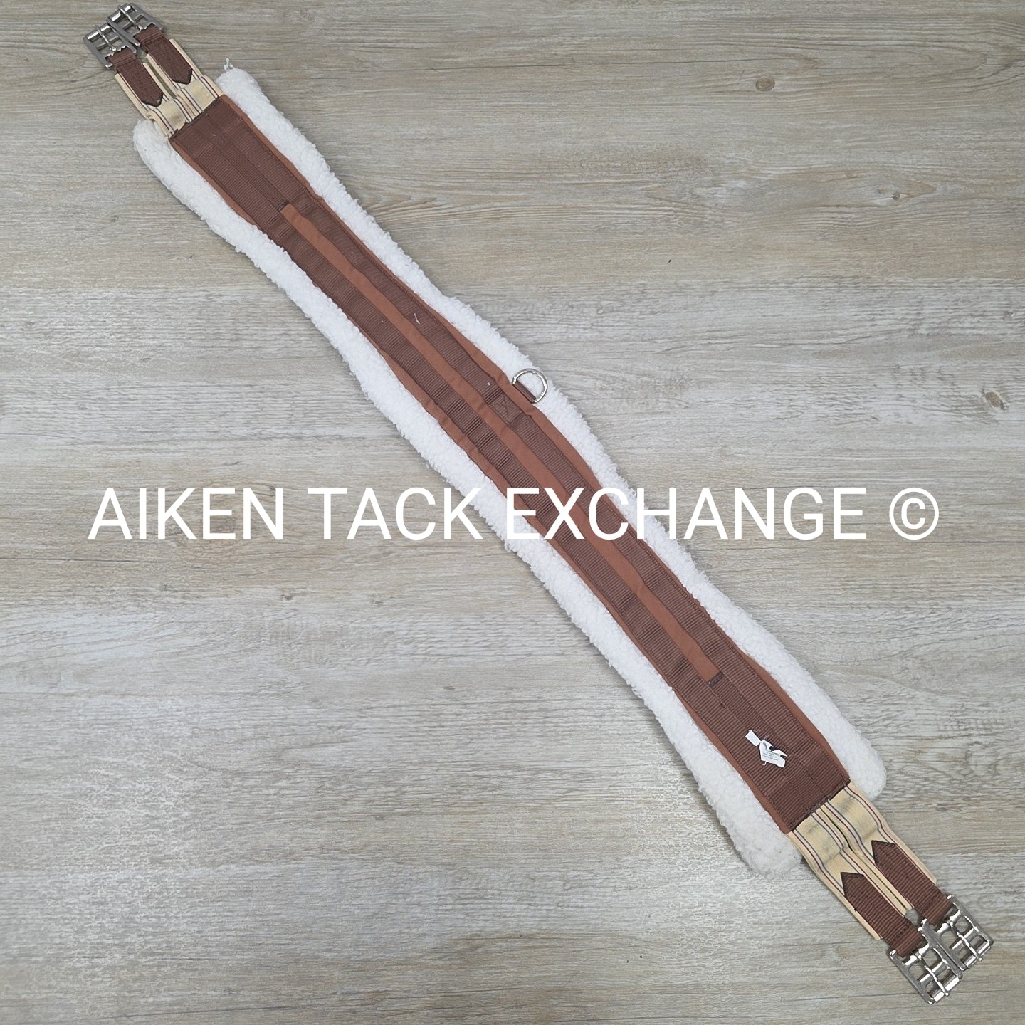 Toklat Fleece Girth with Double End Elastic, Brown, 52"