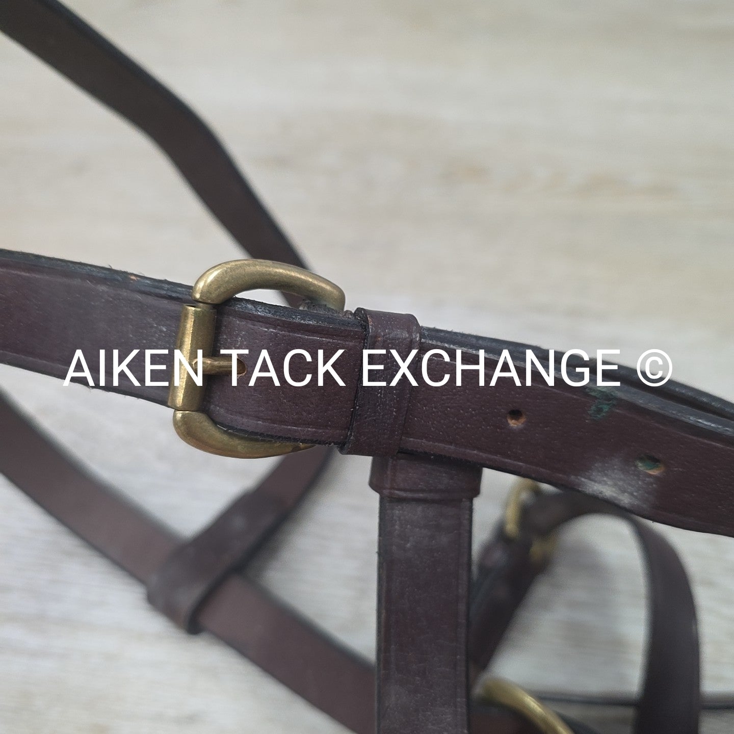 Leather Lunging Cavesson, Brown, Size Full