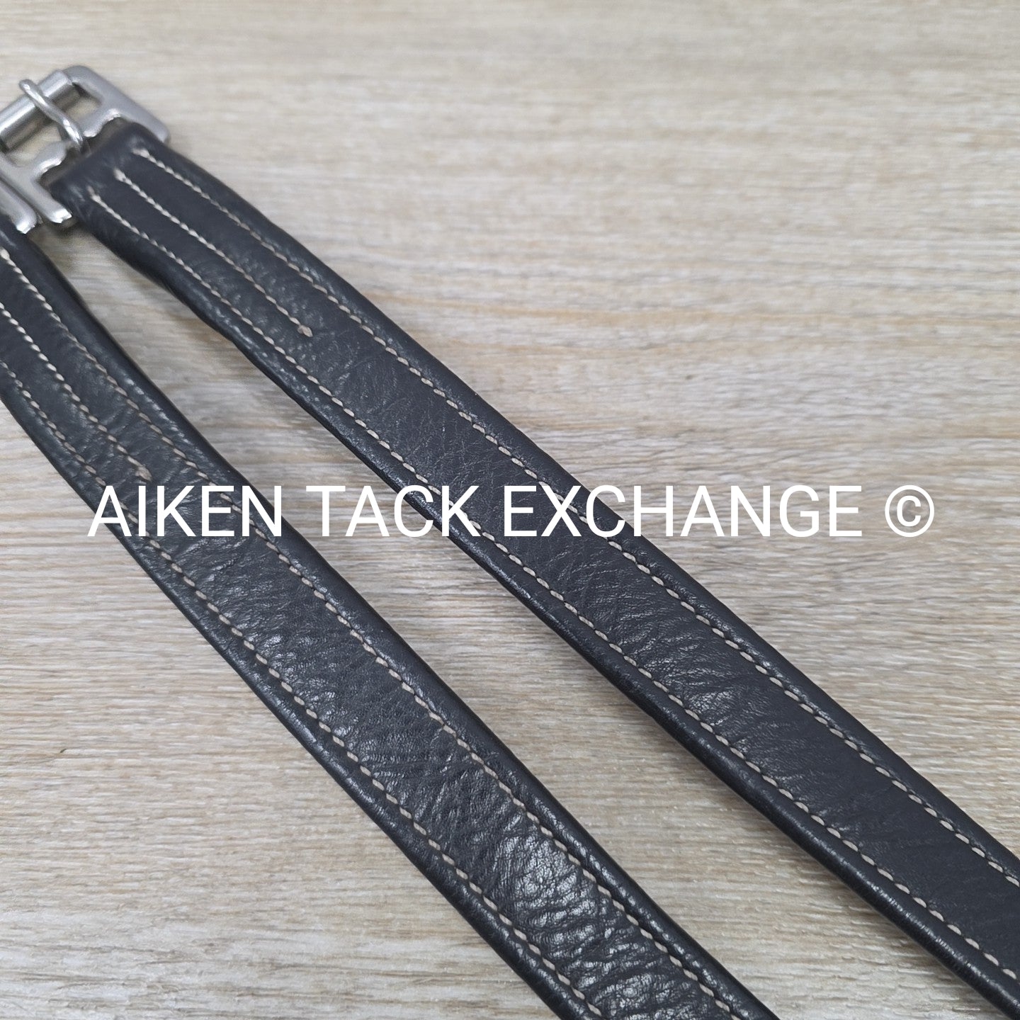 SmartPak Lined Stirrup Leathers, Black, 60"