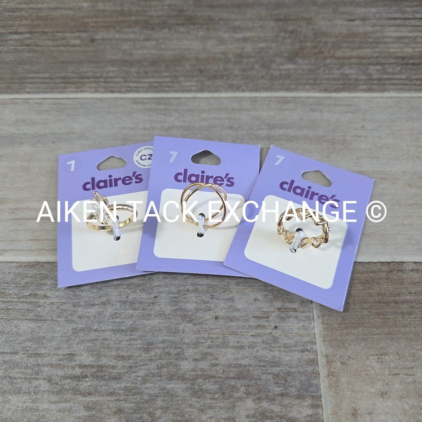 Claire's Rings (3) - Size 7