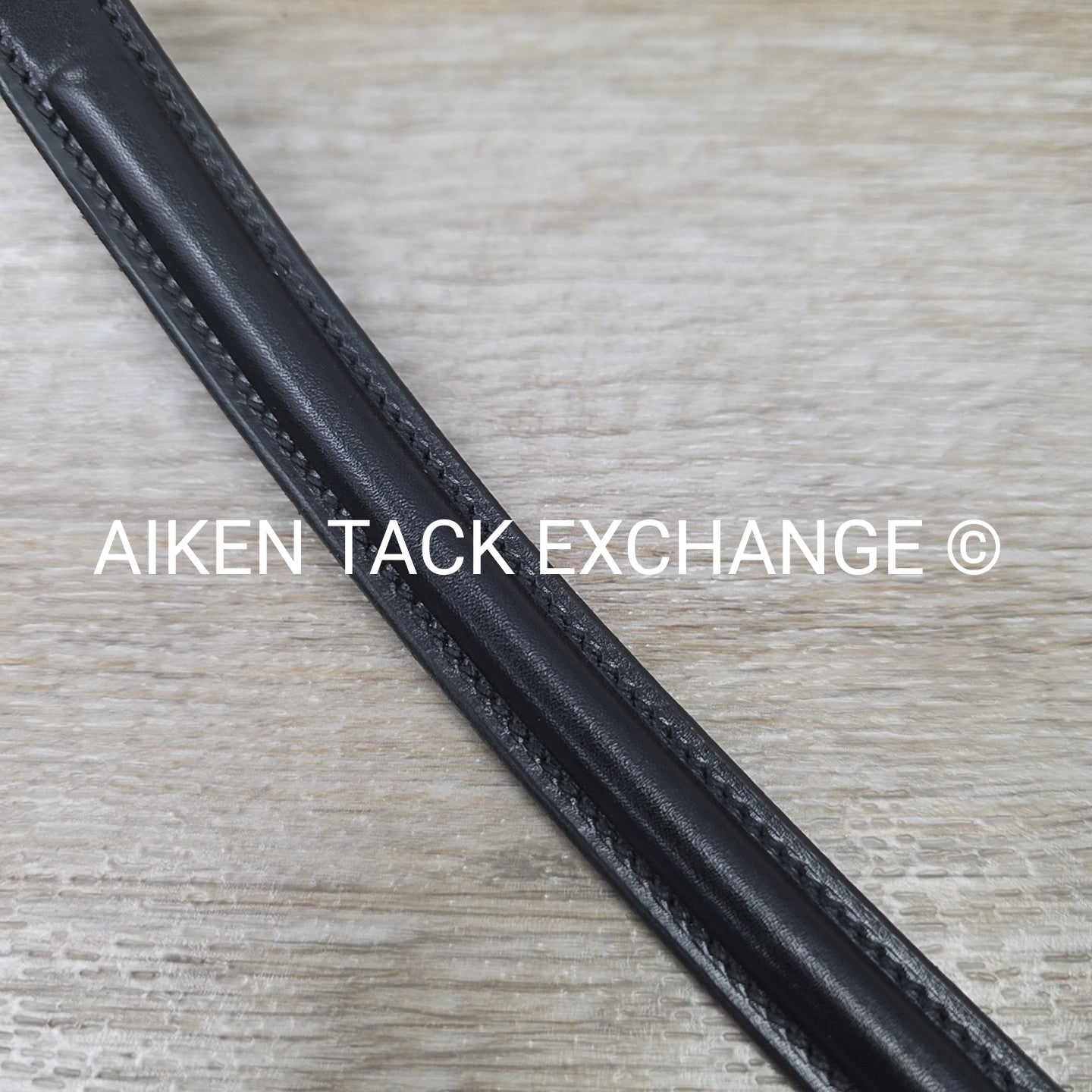 Plain Raised Browband, Black, Size Cob