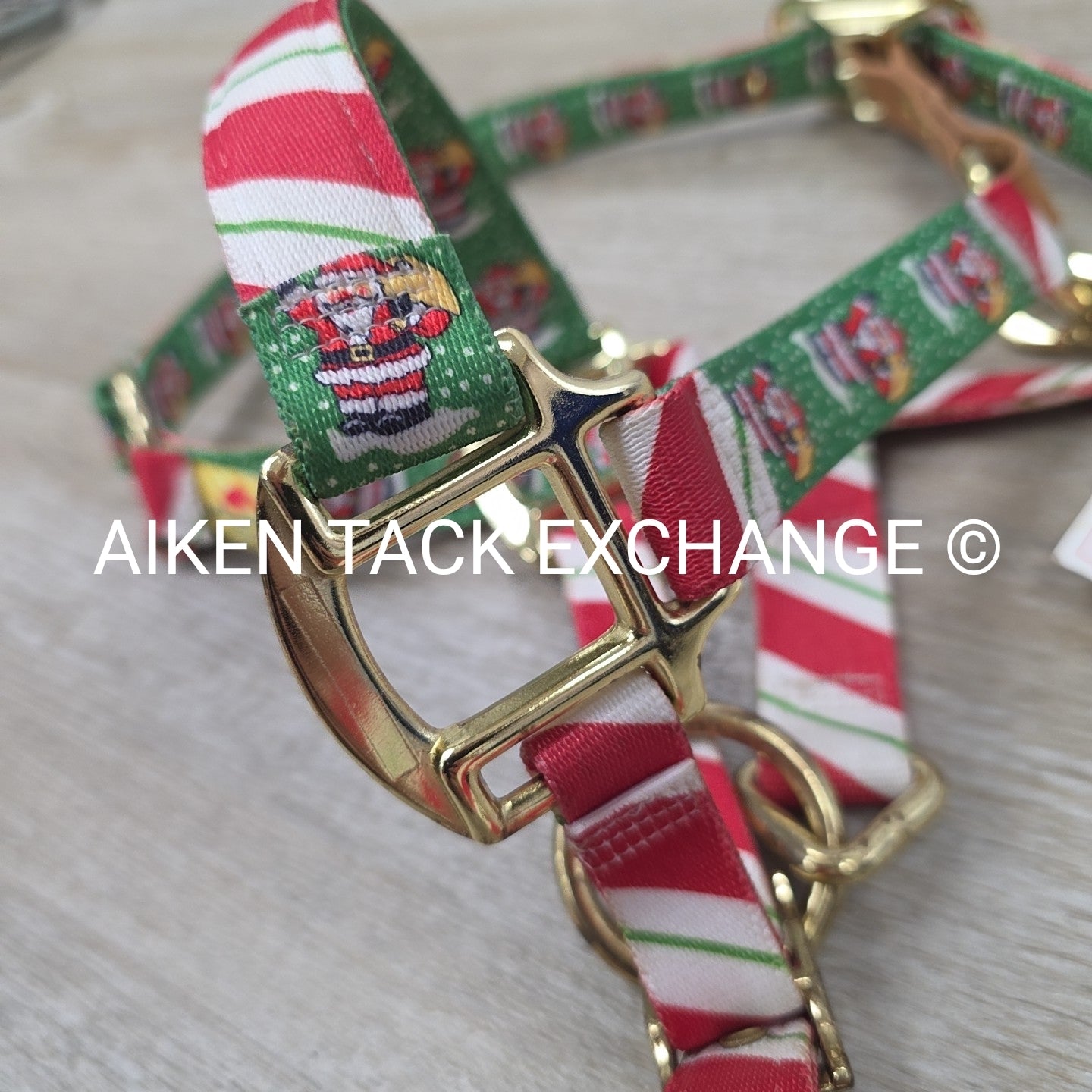 Red Haute Horse Breakaway Christmas Halter, Size Pony