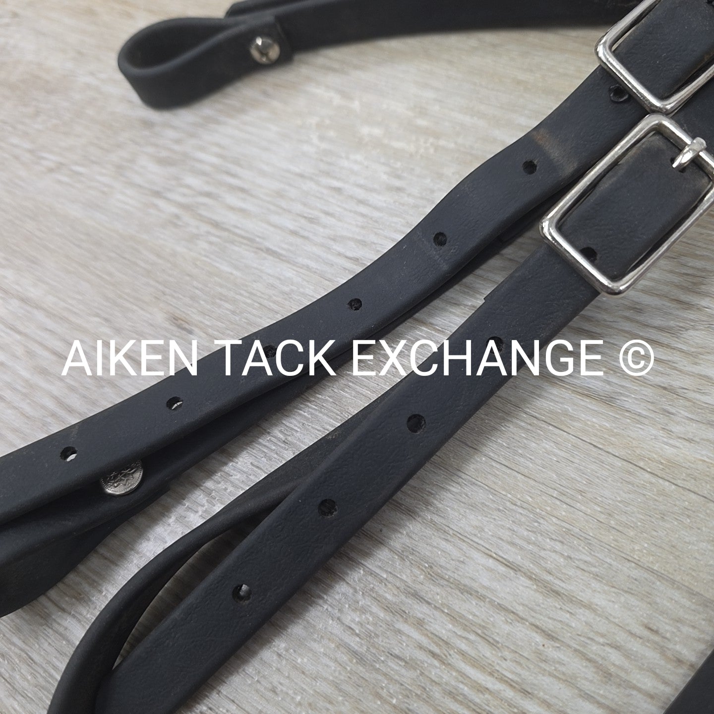 Biothane Browband Headstall, No Reins, Black, Size Full