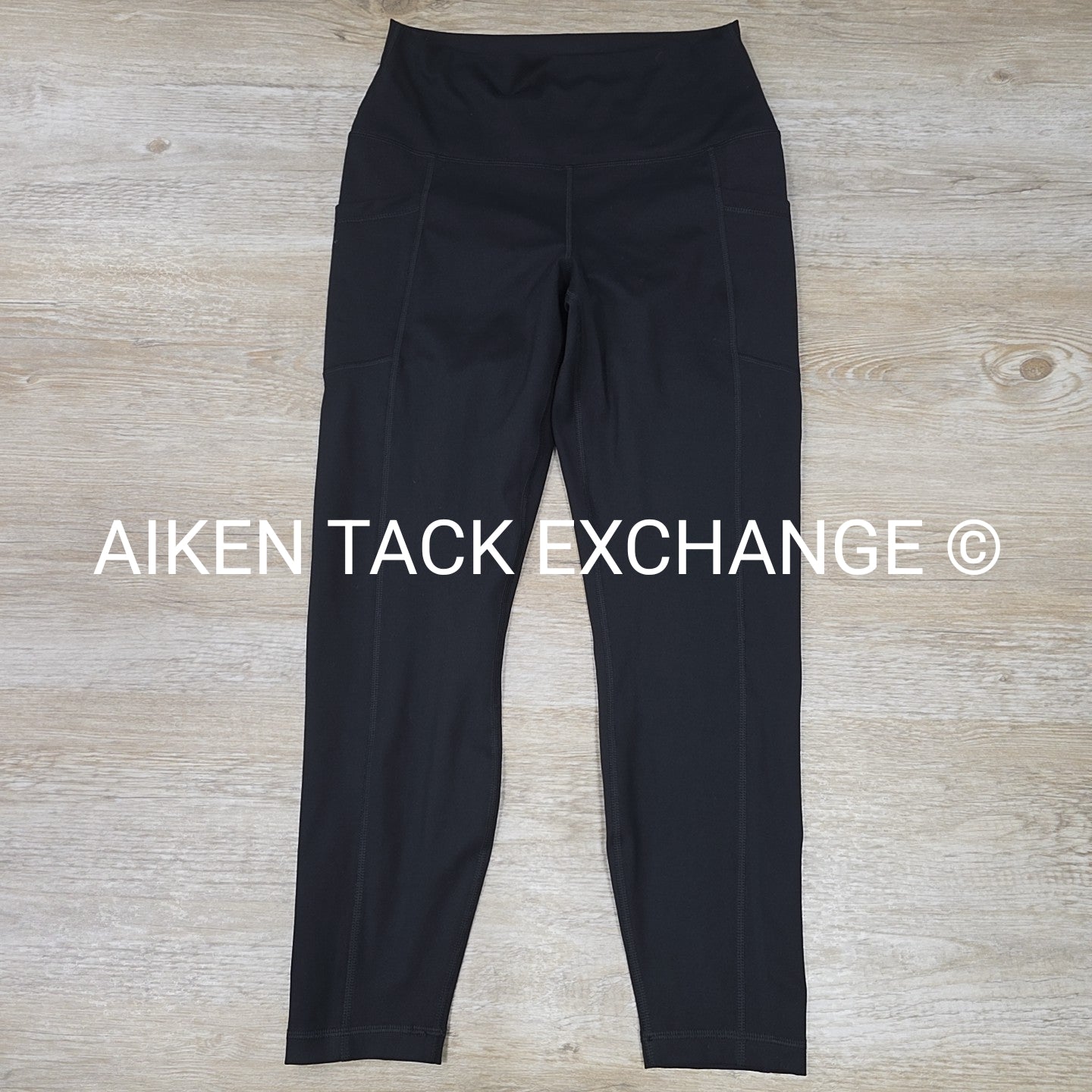 Yogalicious Lux Hi-Rise Tribeca Ankle Tights w/ Pockets, Women's Size L