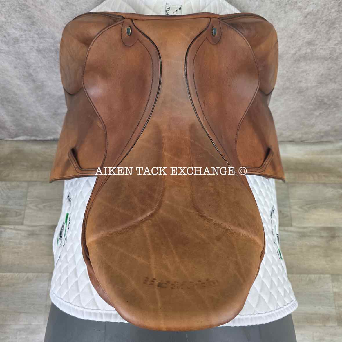 2012 Stubben Zaria Deluxe Jump Saddle, 17.5" Seat with Biomex, 30cm Tree - MW, Foam Panels