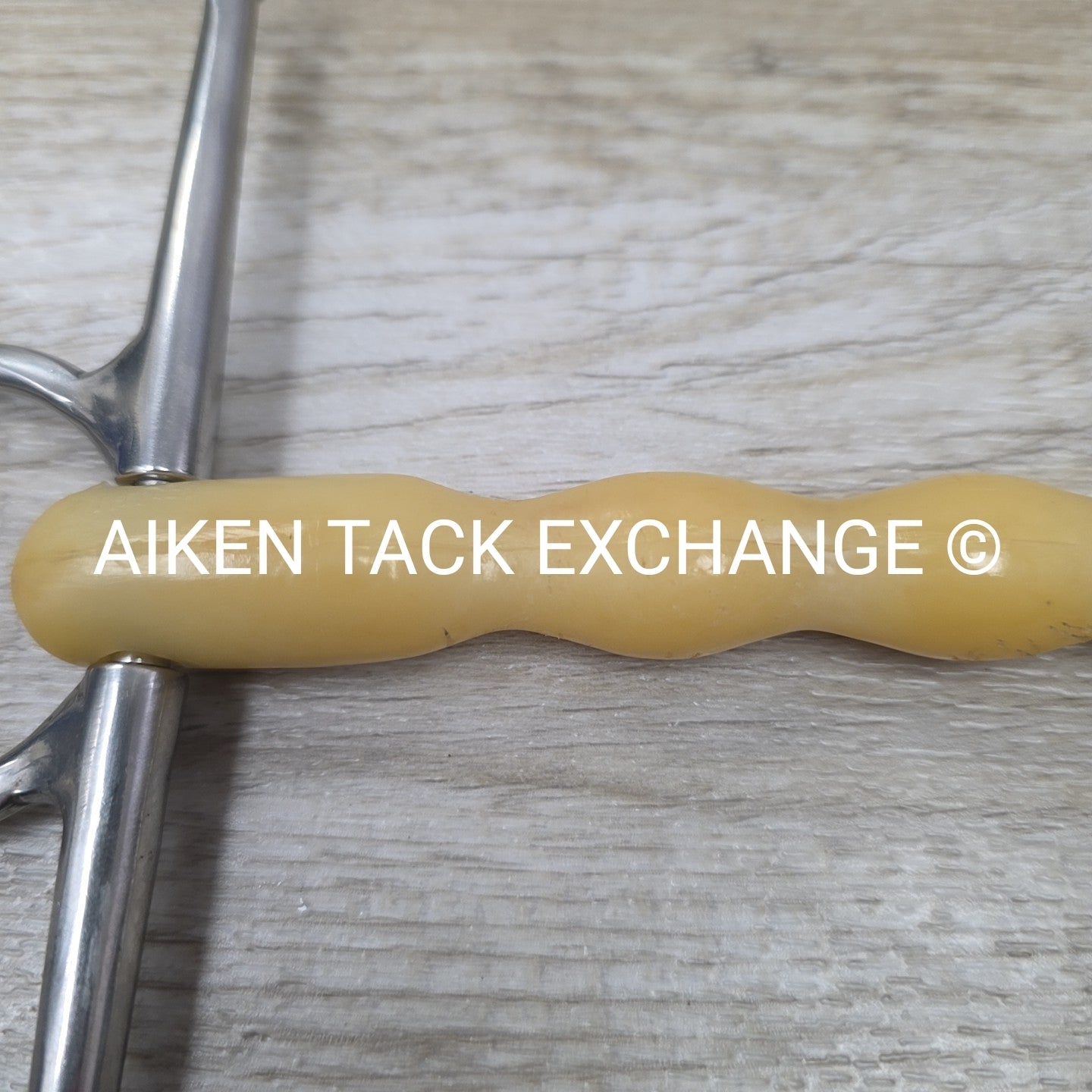 Happy Mouth Shaped Mullen Mouth Full Cheek Bit 5" (Has Chew Marks)