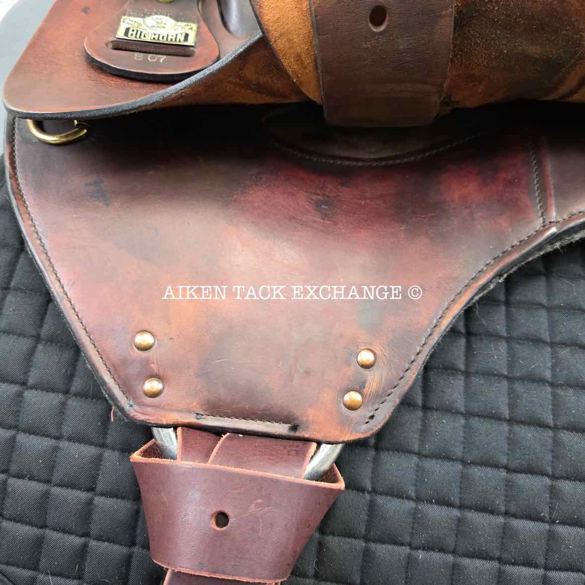 Big Horn Flex 807 Trail Endurance Saddle, 17" Seat, Flexible Tree - Medium Plus Fit with Endurance Bars