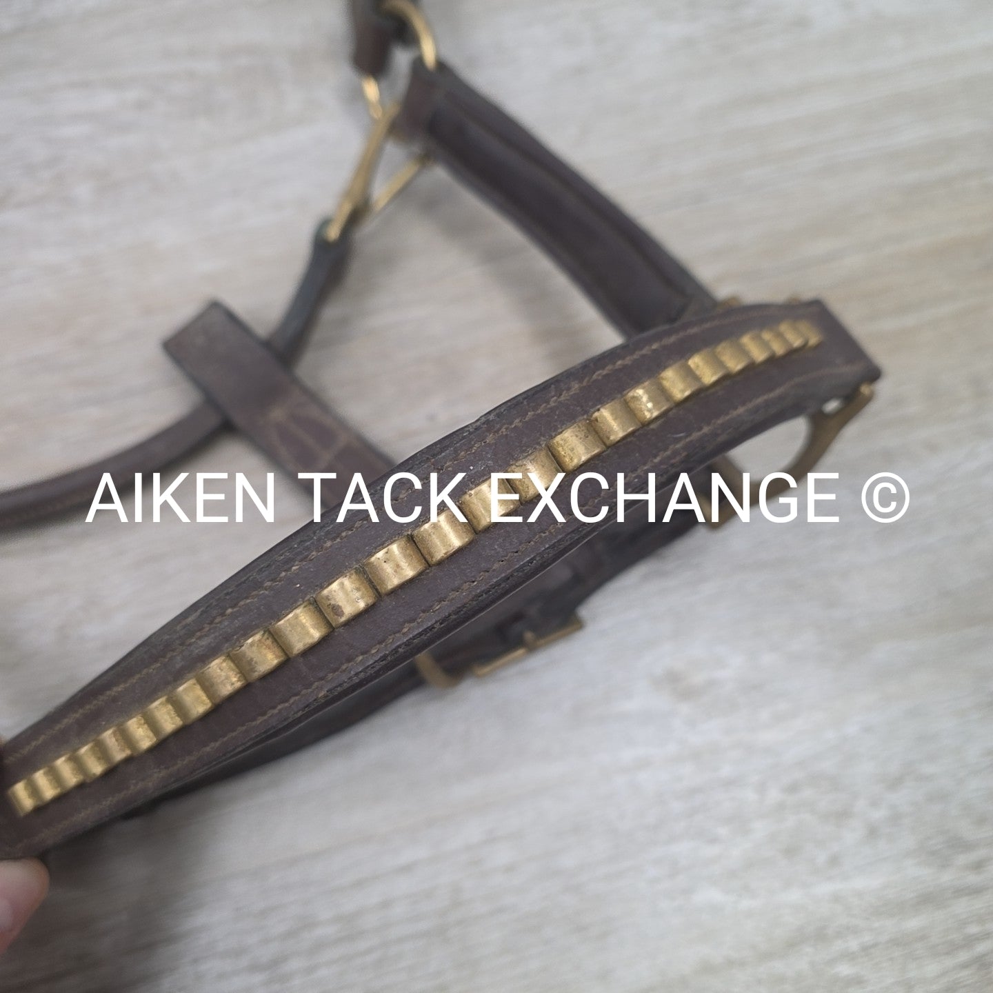 BARGAIN BUNDLE: 2 Leather Halters, Brown, Size Full