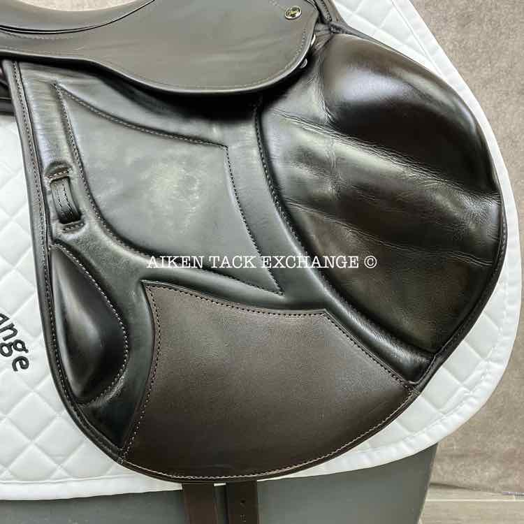 2016 Ideal Impala Professional Monoflap Jump Saddle, 18" Seat, Wide Tree, Wool Flocked Panels