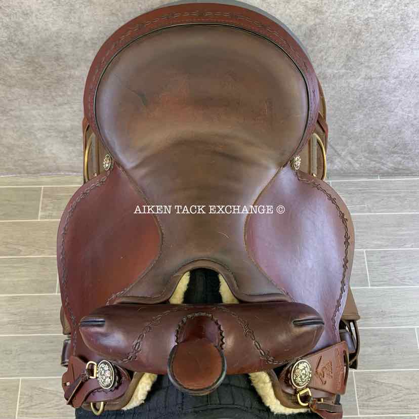 2016 Circle Y High Horse 6921 Driftwood Cordura Trail Western Saddle, 15" Seat, Wide Tree - Full QH Bars