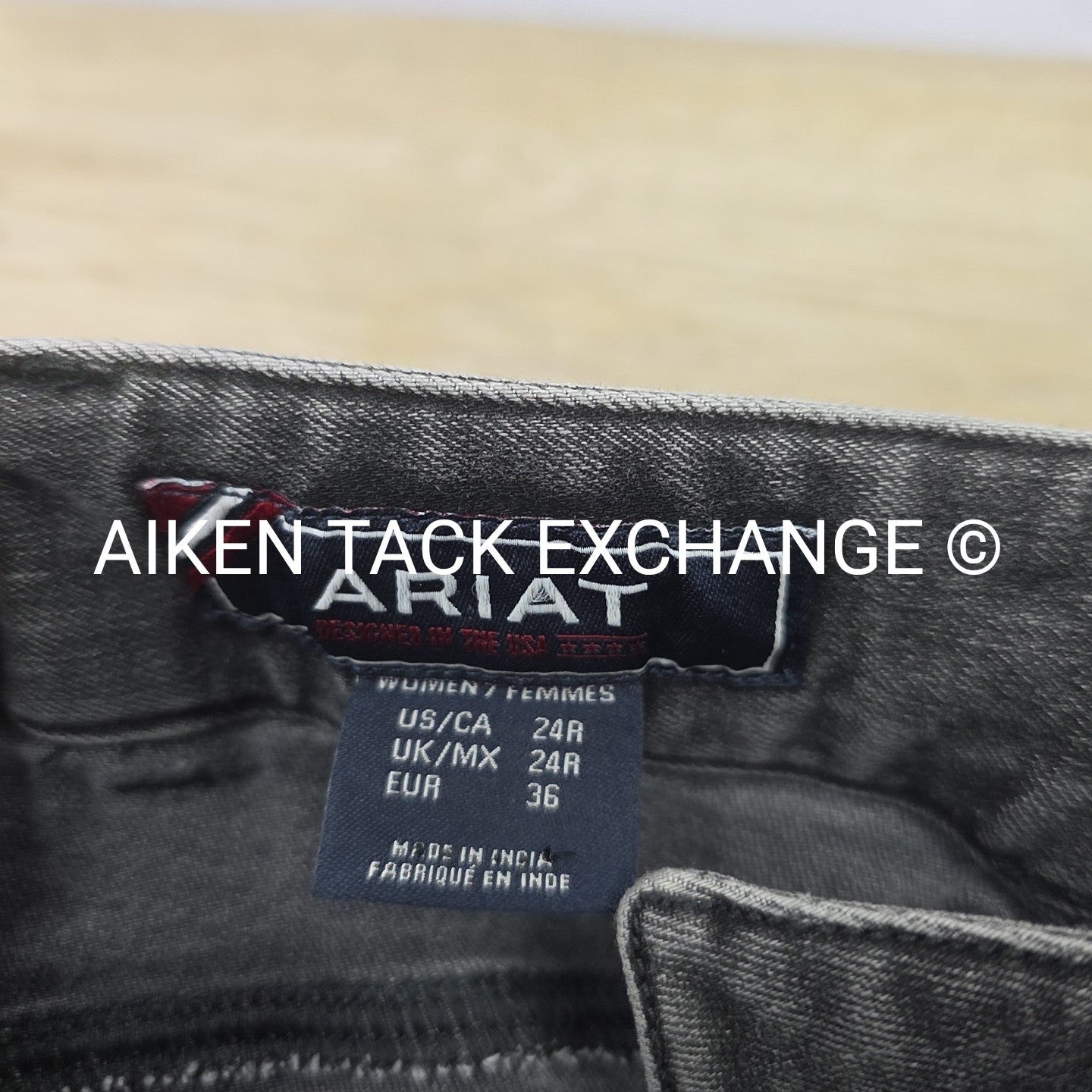 Ariat Halo G Denim Silicone Grip Full Seat Breeches, Size 24