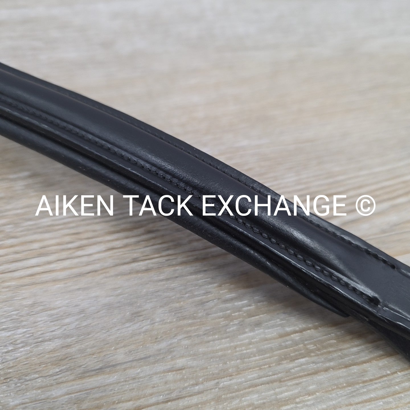 Padded Plain Raised Browband, Black, 14"