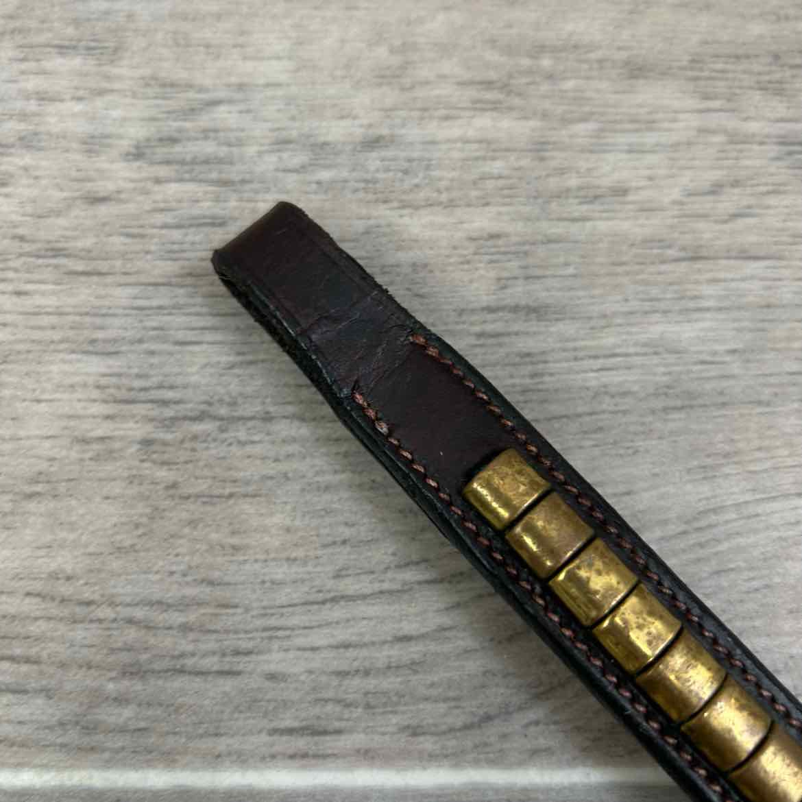 Clincher Browband, Brown, Size 15" Cob