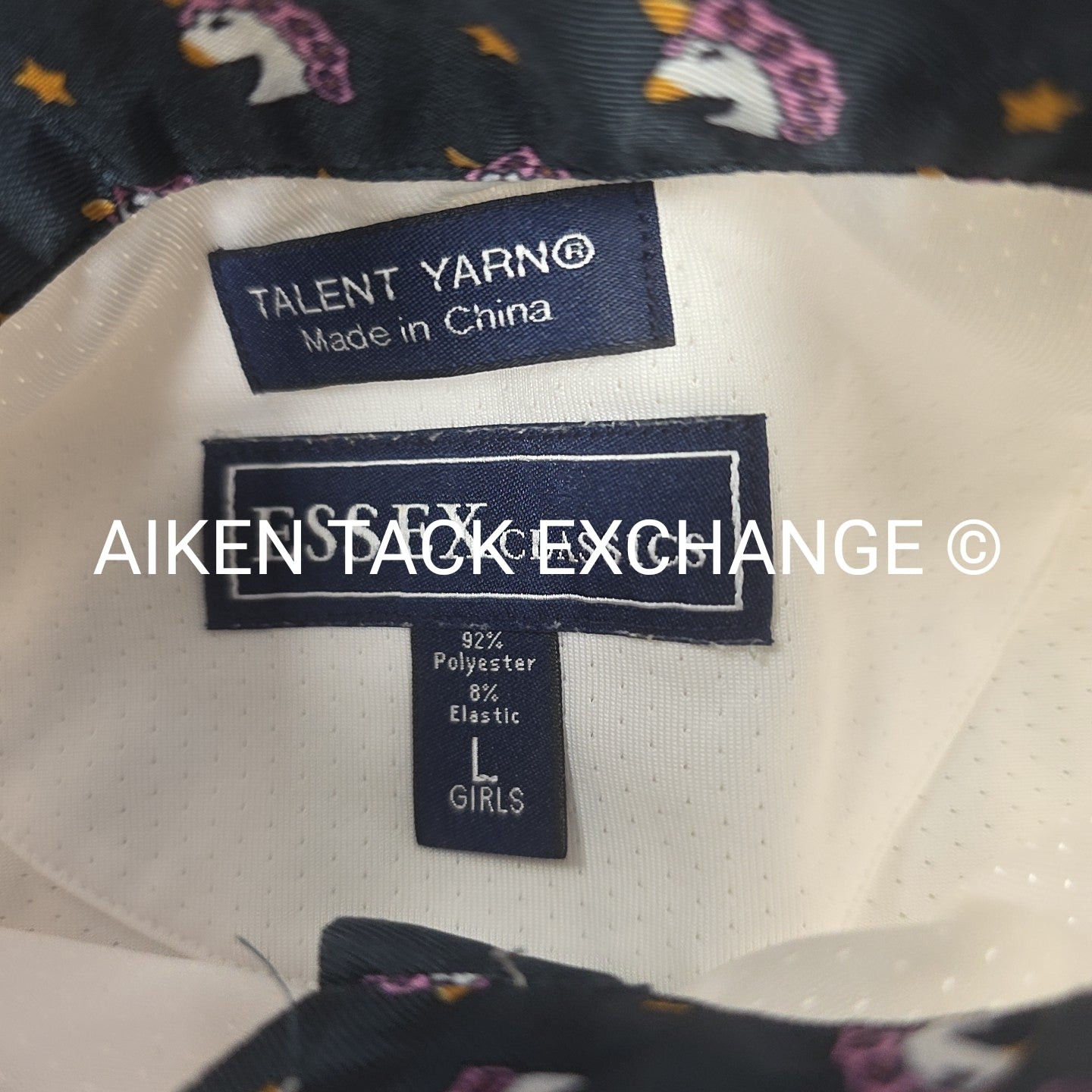 Essex Classics Talent Yarn Long Sleeve Sun Shirt Show Shirt, Size Large
