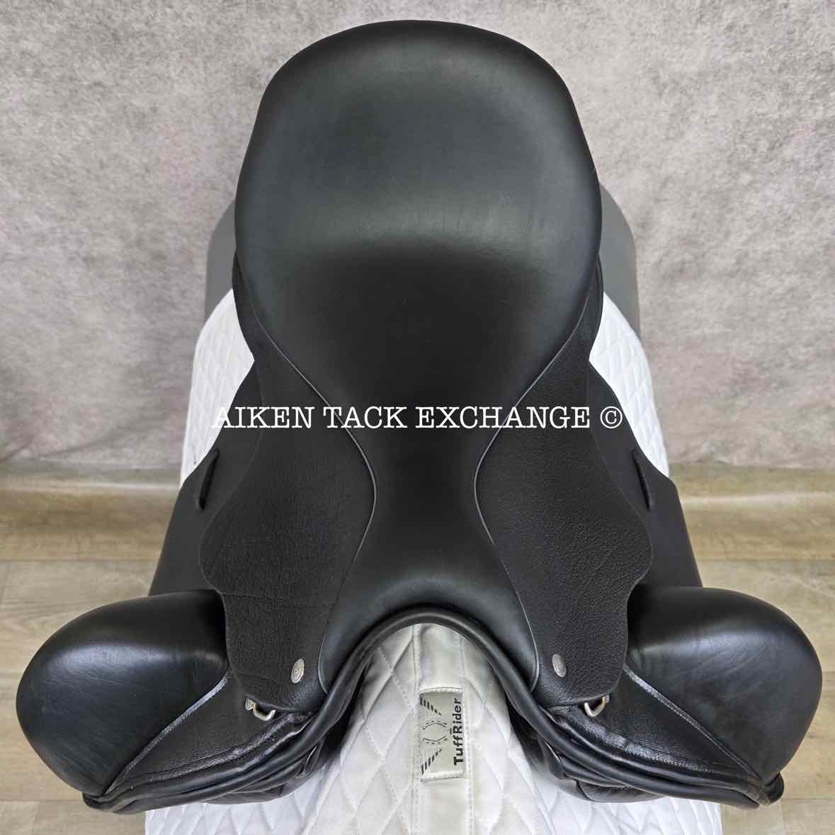 2021 Custom Saddlery Wolfgang Solo II Monoflap Dressage Saddle, 17.5" Seat - Short Flap, Adjustable Tree, Wool Flocked Panels