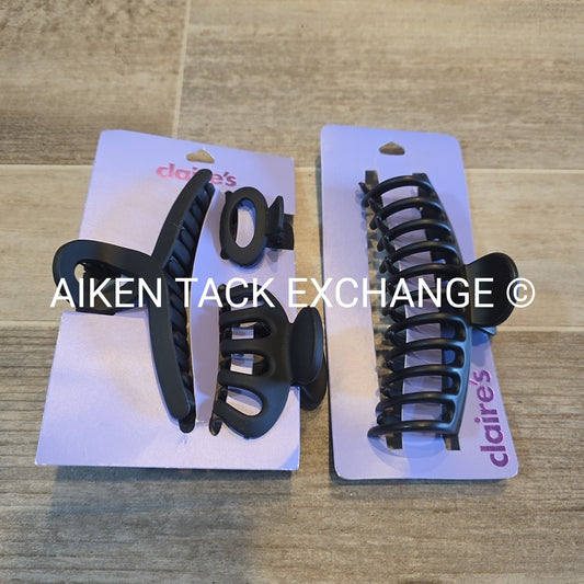 Claire's Claw Clip Bundle - 4 Total
