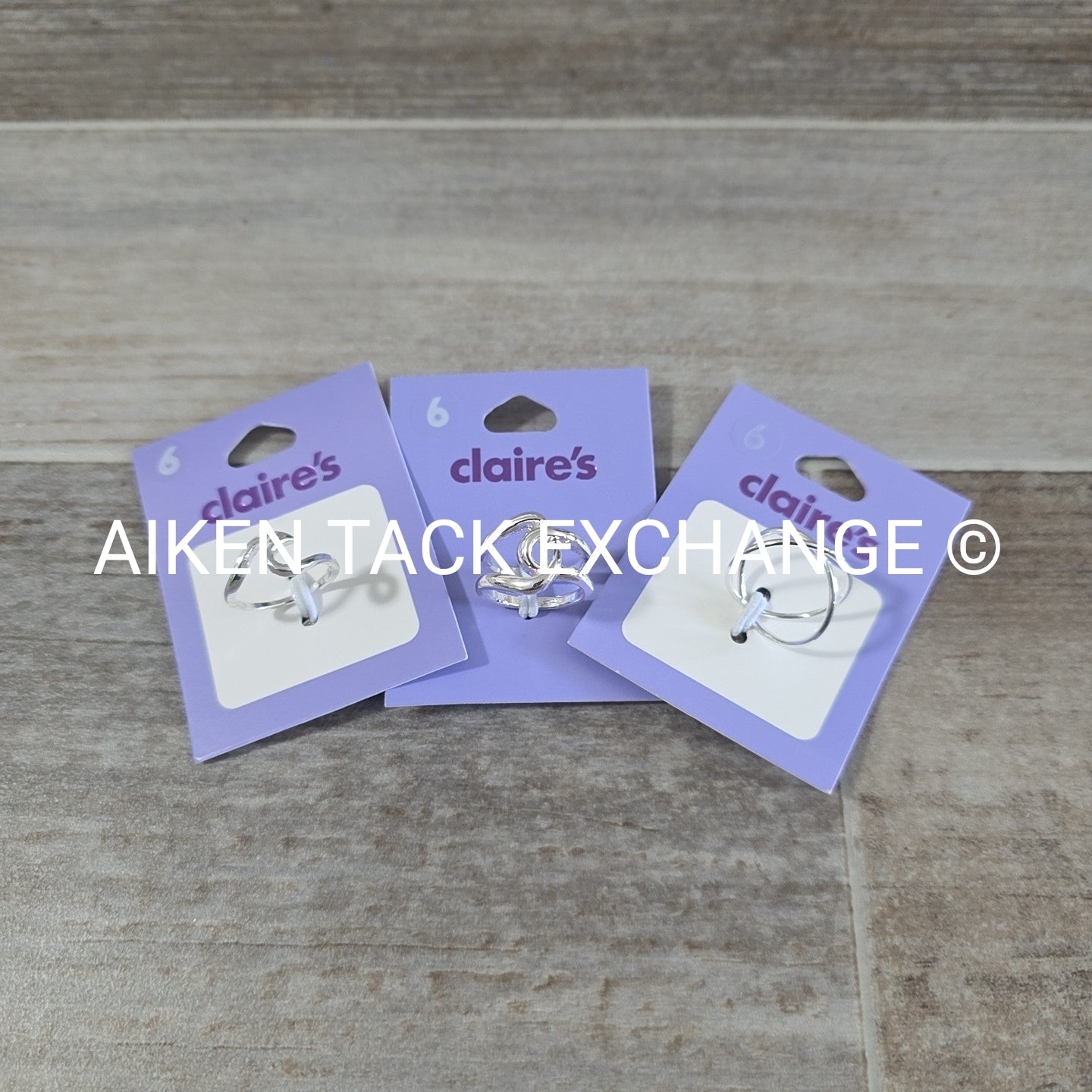 Claire's Rings (3) - Size 6