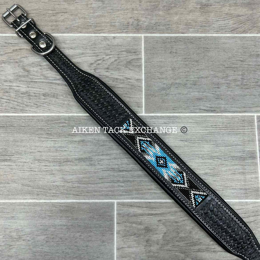 Beaded Leather Collar, 28"