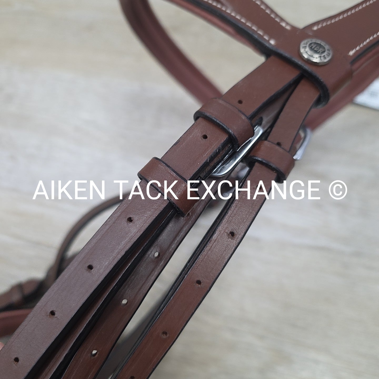 HDR Pro Mono Crown Padded Wide Noseband Bridle with Reins, Brown, Oversize