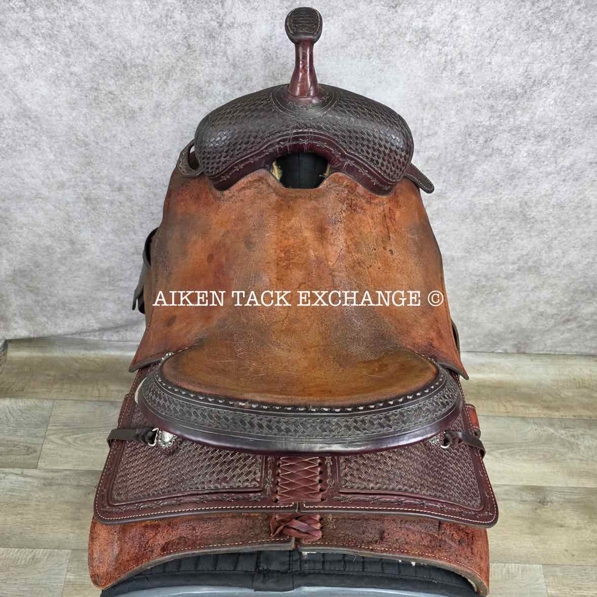 2011 Reinsman X-Series 4874-2-DG Working Cow Horse Cutter Western Saddle, 16" Seat, Regular Tree - Semi QH Bars