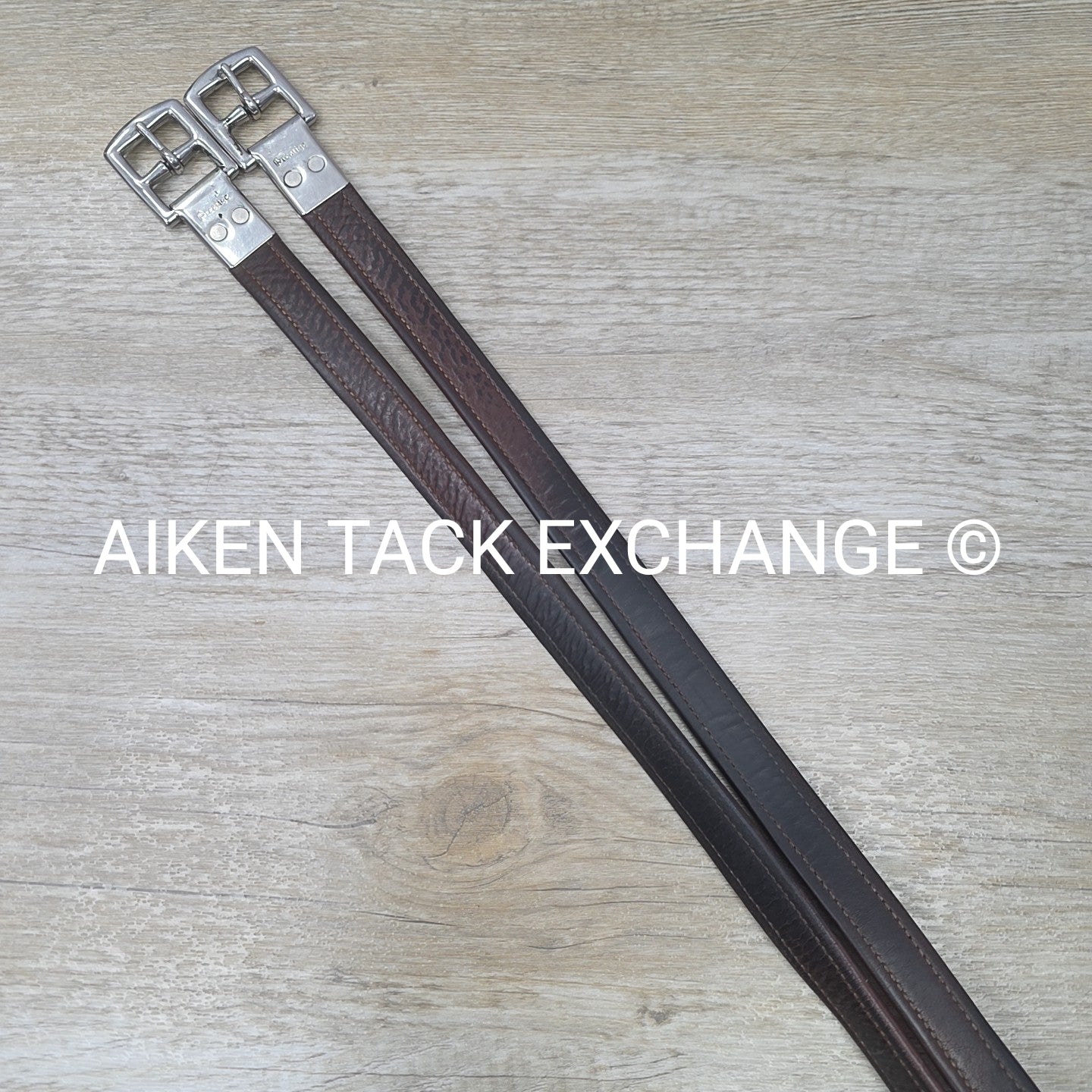 Prestige Stirrup Leathers, Brown, 54"