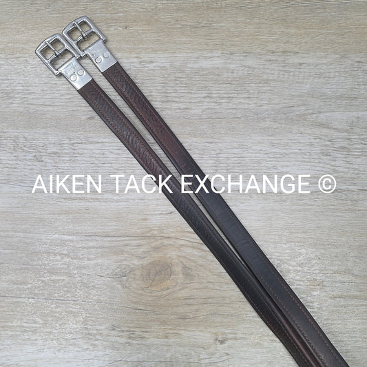 Prestige Stirrup Leathers, Brown, 54"