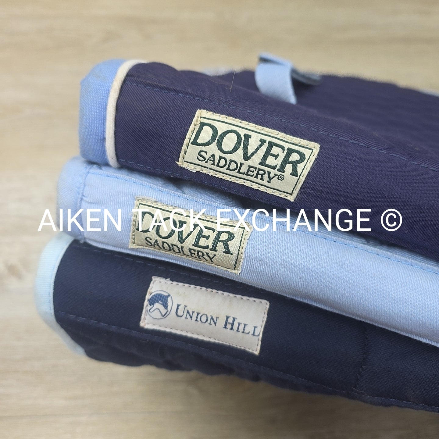 BARGAIN BUNDLE: 2 Dover Saddlery All Purpose Saddle Pad + 1 w/ Custom Embroidery