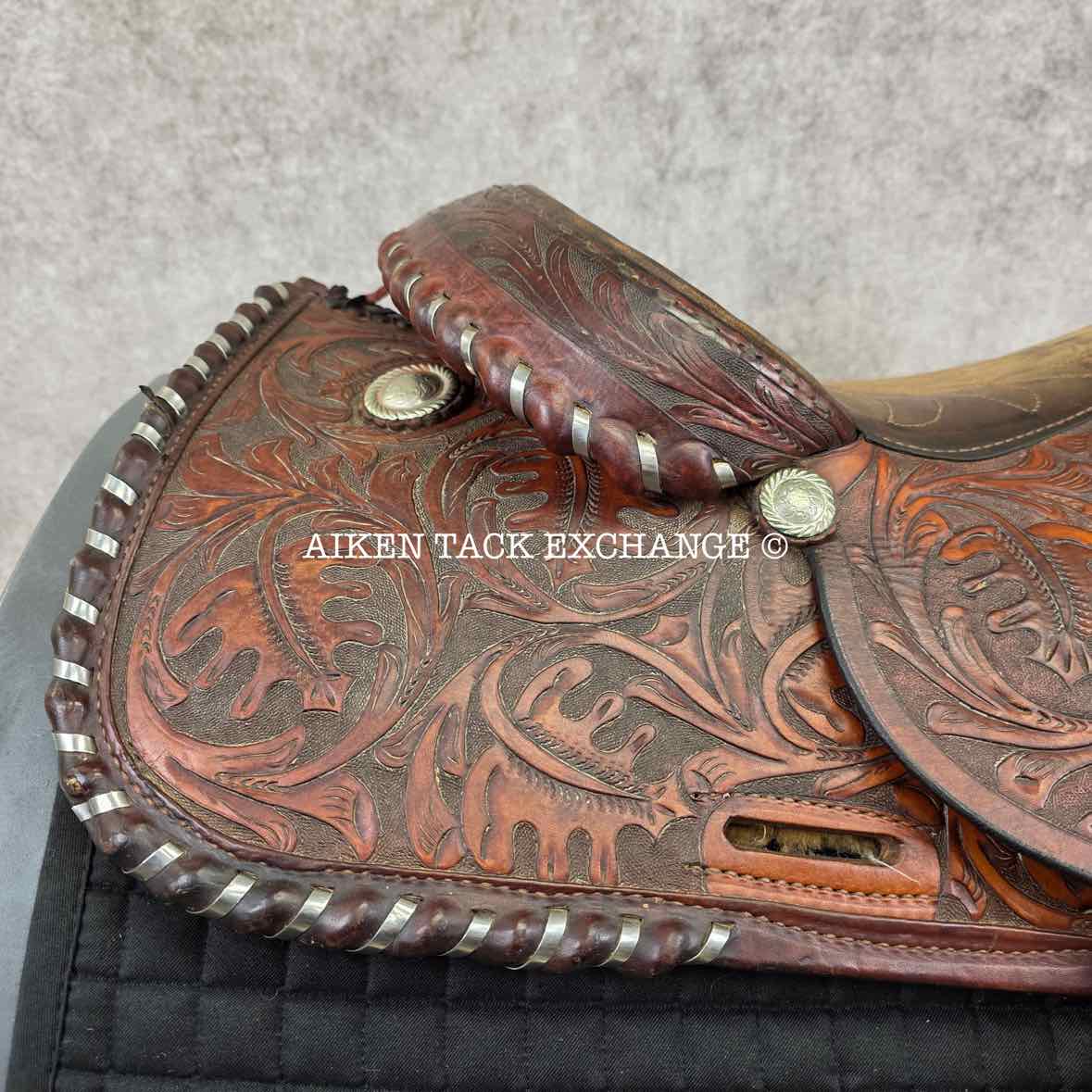Tex Tan Hereford Western Saddle, 16" Seat, Regular Tree - Semi QH Bars