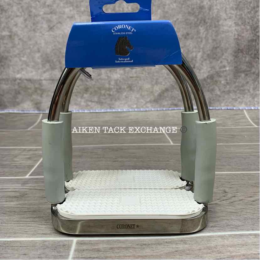 Coronet Jointed Flex Stirrup Irons, 4.75"