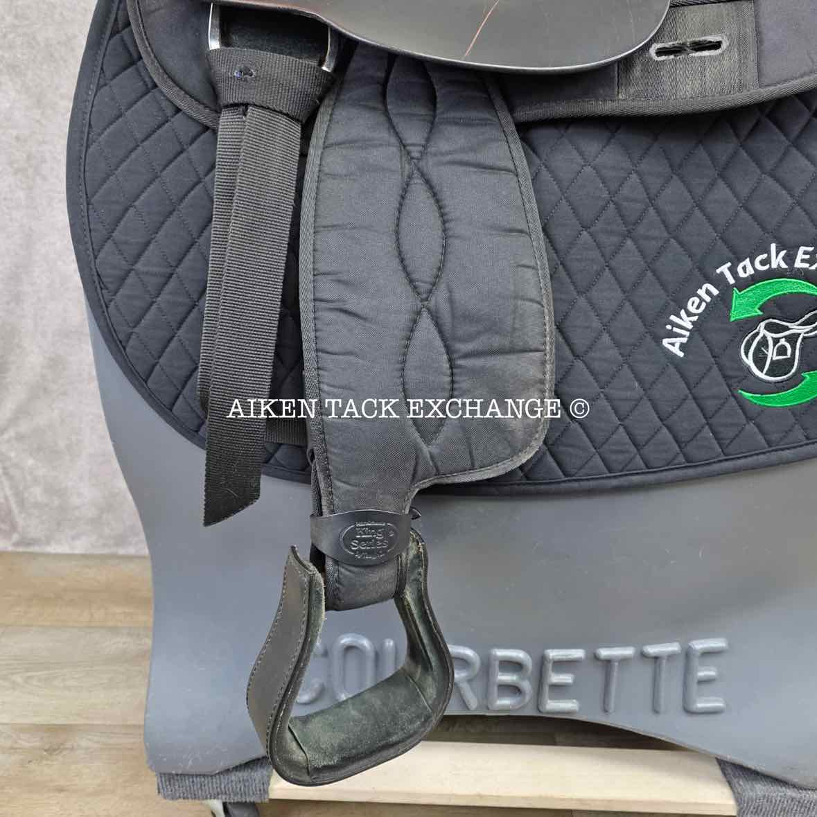 Tough 1 King Series Eclipse Western Saddle, 17" Seat, Wide Tree - Full QH Bars